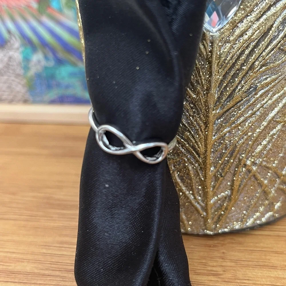 Jewelry Box Staple Minimalist Silver Infinity Ring